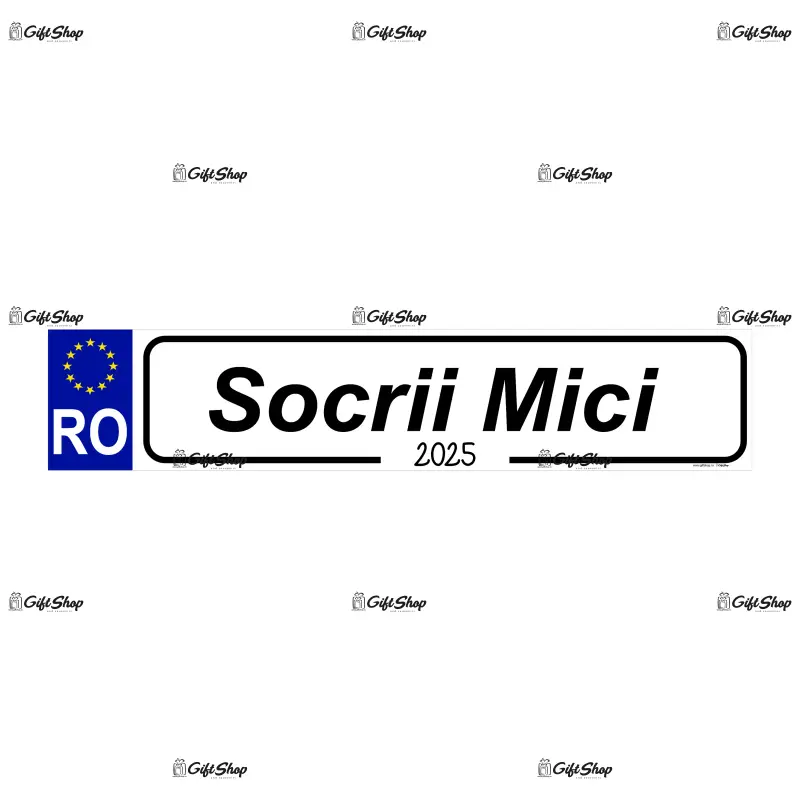 Socrii mici, indicator masina, 500x100 mm, model 2